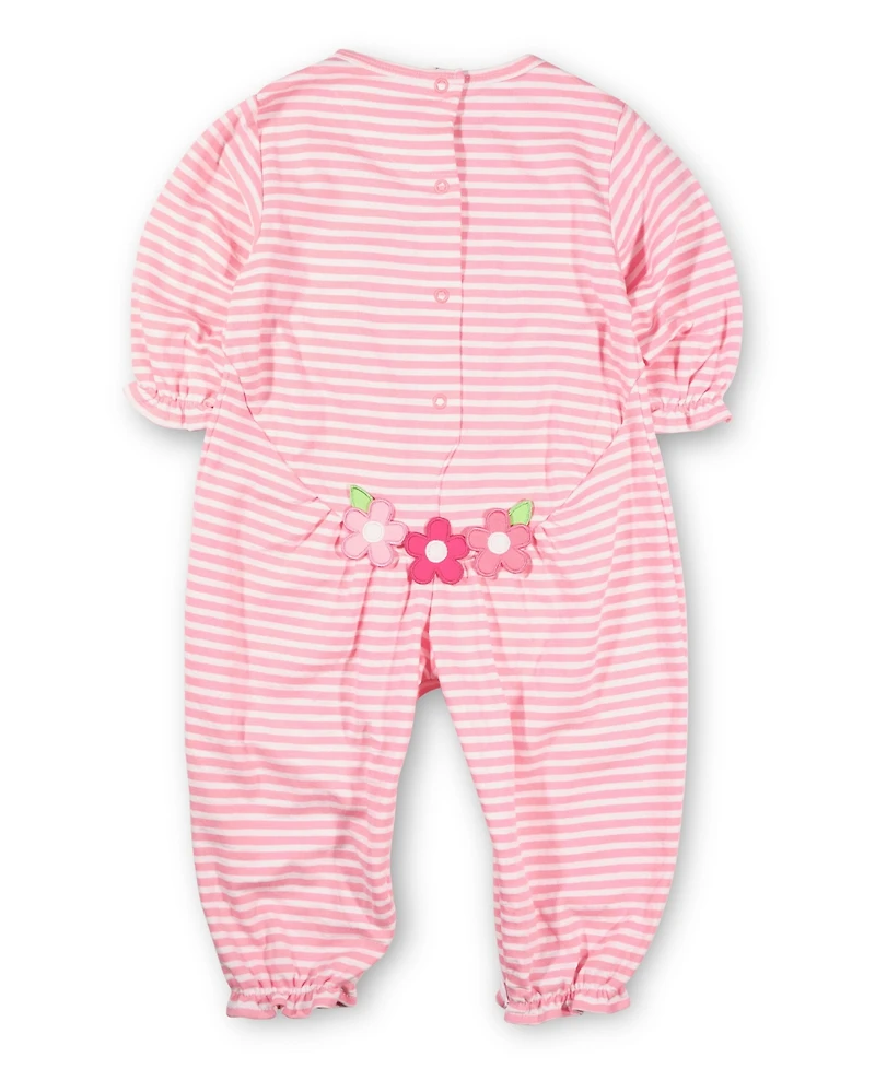 Florence Eiseman Baby Girls Stripe Knit Longall With Flowers