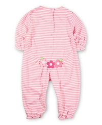 Florence Eiseman Baby Girls Stripe Knit Longall With Flowers