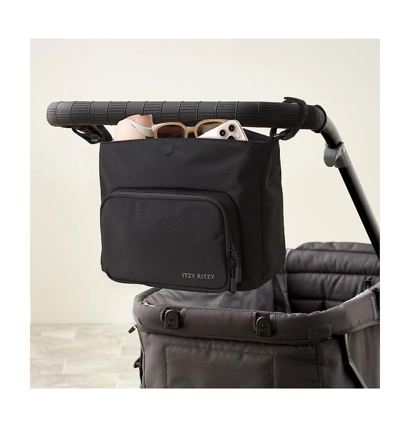 Itzy Ritzy Baby Belong Stroller Caddy Woven Chocolate