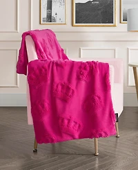 Juicy Couture Faux Fur Throw, 50"x70"