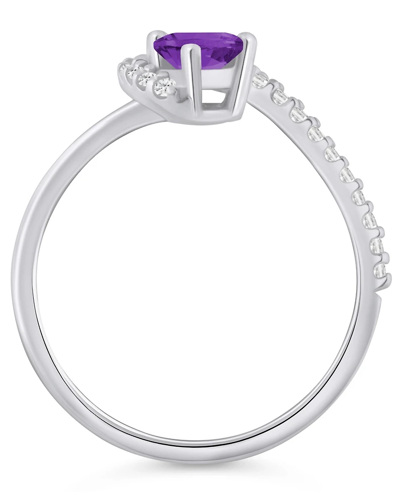 Macy's London Blue Topaz (1-1/20 ct. t.w.) and Diamond Ring (1/5 10k Yellow Gold