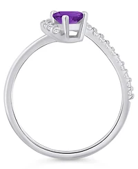 Macy's London Blue Topaz (1-1/20 ct. t.w.) and Diamond Ring (1/5 10k Yellow Gold