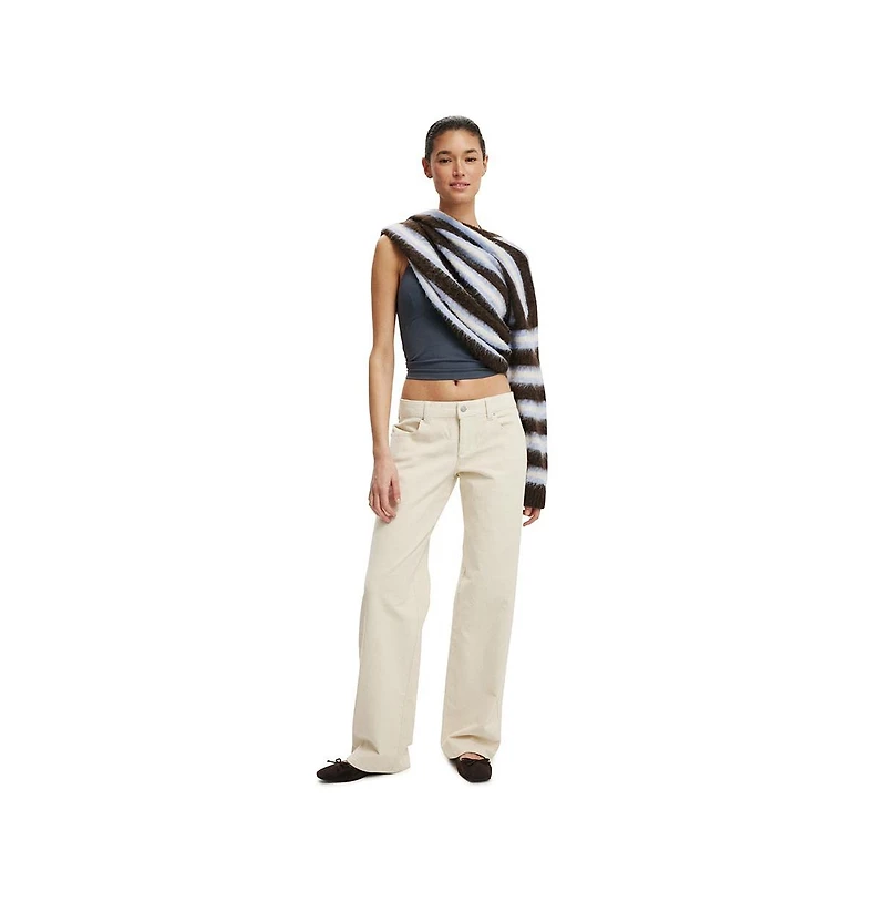 Cotton On Women's Low Rise Straight Cord Pant