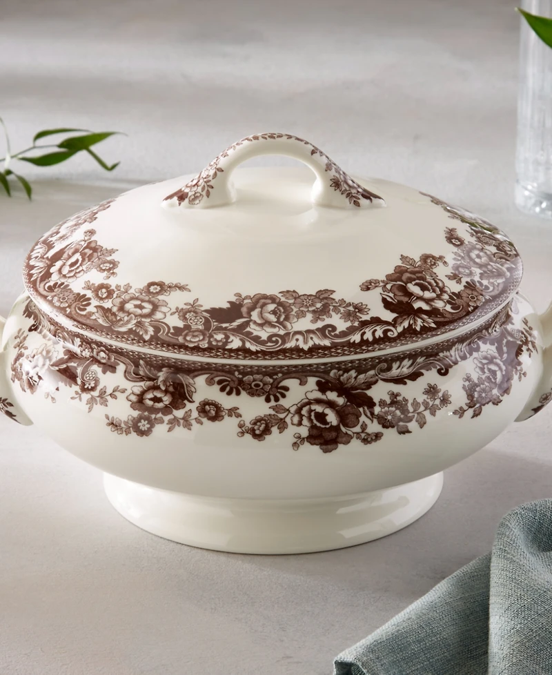 Spode Delamere Covered 12.2" Vegetable Dish