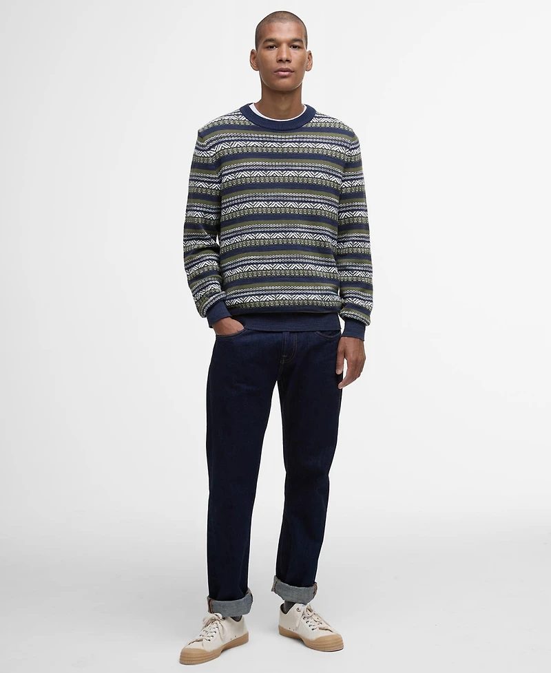 Barbour Men's Topcliffe Fairisle Crewneck Sweater