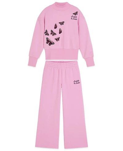 Scotch & Soda Girls Toddler 2T-4T 2-Piece Long-Sleeve Top and Joggers Set