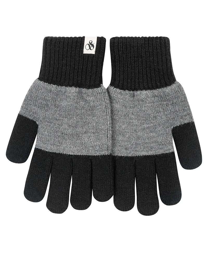 Scotch & Soda Men's Color Block Knit Gloves