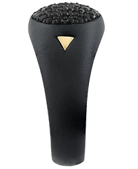 Effy Collection Men's Black Spinel (3/4 ct. t.w.) Ring in Sterling Silver