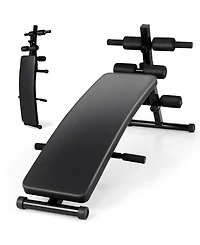 Sugift Adjustable Decline Sit Up Bench for Exercise for Home Gym