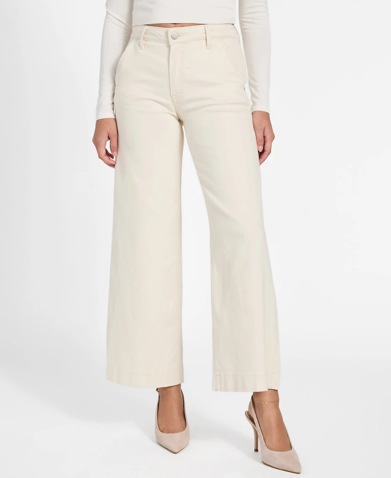 Guess Women's Wide Leg Stretch Denim Jeans