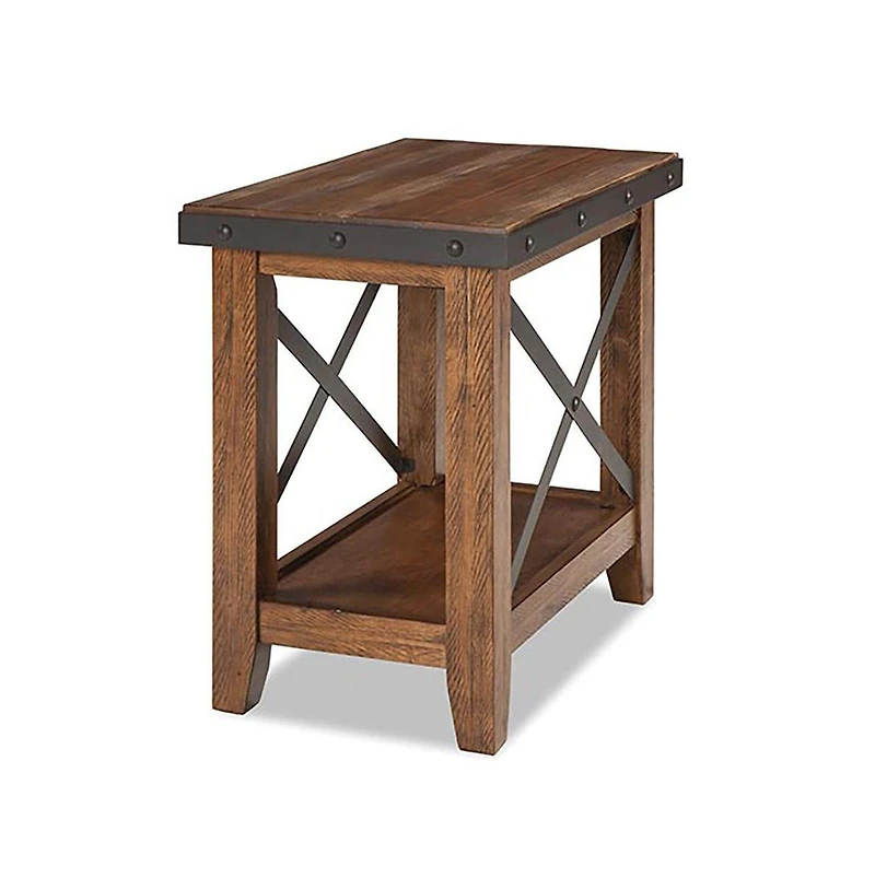 Intercon Taos Chairside Table, Multi Colored Brown Canyon Finish