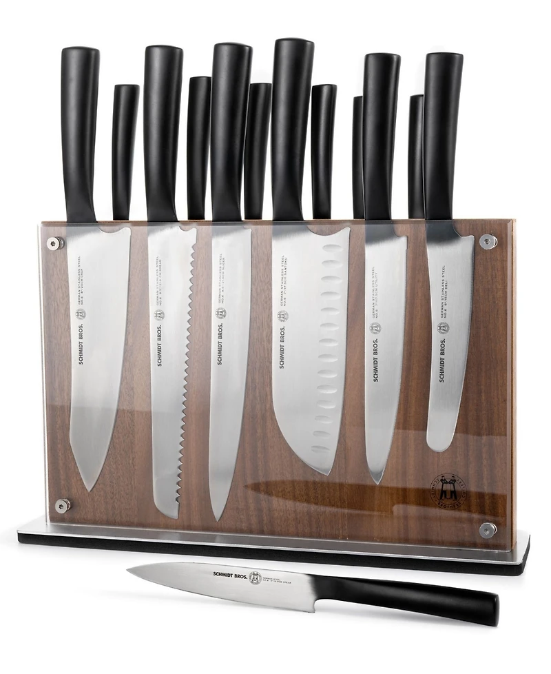 Schmidt Brothers Carbon 6, 15-Pc. Knife Block Set