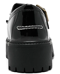 Timberland Women's Patent Leather Stone Street Platform Buckle Casual Shoes from Finish Line