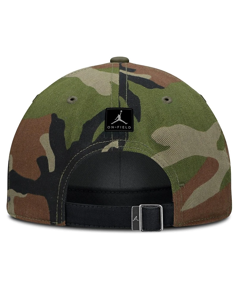 Jordan Men's Black/Camo North Carolina Tar Heels 2025 Military Appreciation Club Adjustable Hat