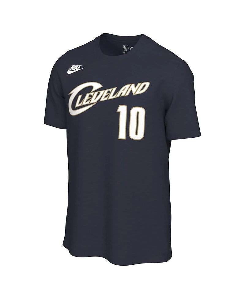 Nike Men's and Women's Darius Garland Navy Cleveland Cavaliers Name Number T-Shirt