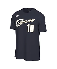 Nike Men's and Women's Darius Garland Navy Cleveland Cavaliers Name Number T-Shirt
