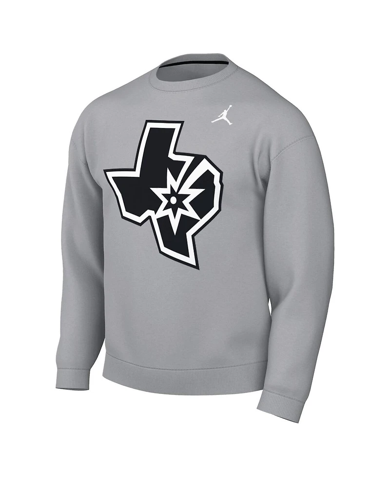 Jordan Men's Silver San Antonio Spurs Statement Edition Sweatshirt