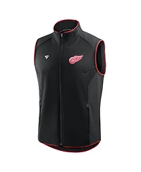 Fanatics Men's Black Detroit Red Wings Authentic Pro Rink Full-Zip Vest