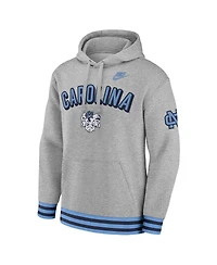 Nike Men's Heather Gray North Carolina Tar Heels Legacy Retro Pullover Hoodie