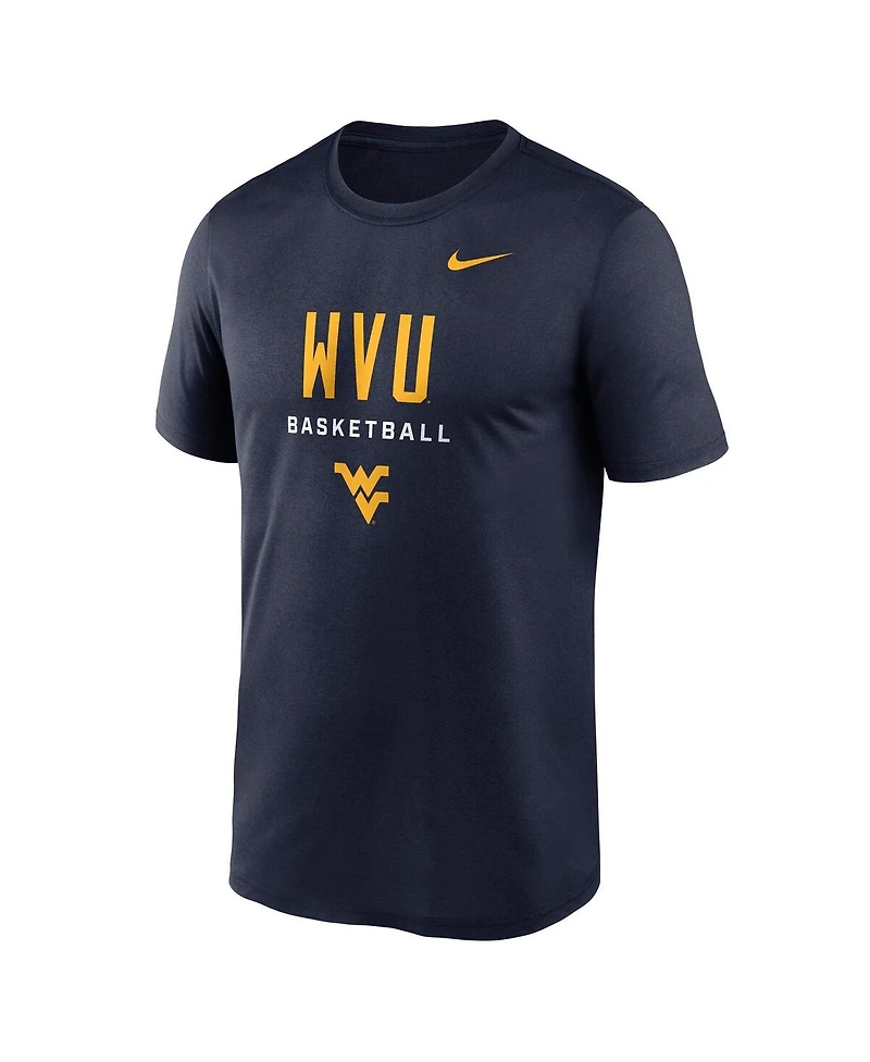 Nike Men's Navy West Virginia Mountaineers 2025 Courtside Basketball Legend Dri-fit T-Shirt
