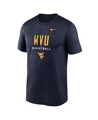 Nike Men's Navy West Virginia Mountaineers 2025 Courtside Basketball Legend Dri-fit T-Shirt
