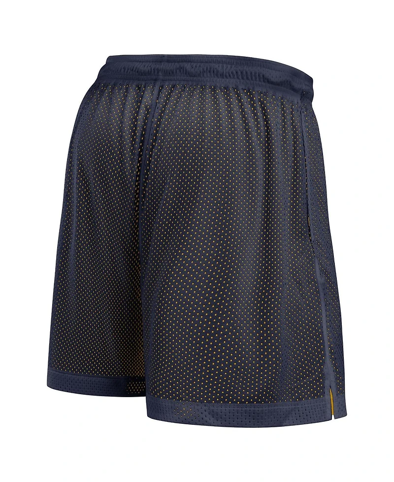 Jordan Men's Navy/Maize Michigan Wolverines Courtside Standard Issue Dri-fit Reversible Shorts