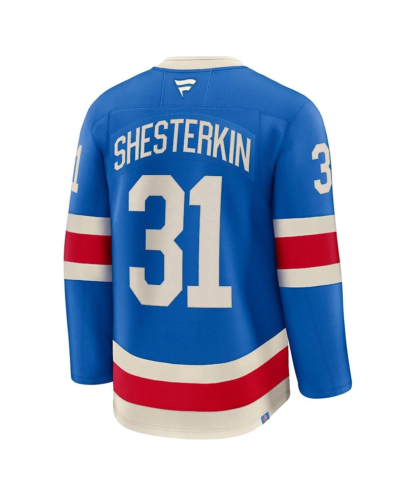 Fanatics Men's Igor Sheltering Blue New York Rangers Centennial Premium Jersey