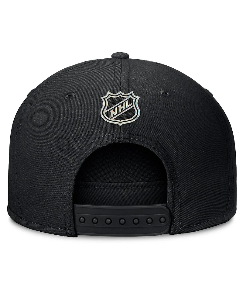 Fanatics Men's Black Los Angeles Kings Authentic Pro Rink Team Code Snapback Hat