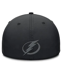 Fanatics Men's Black Tampa Bay Lightning Authentic Pro Road Team Code Flex Hat