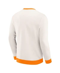 Darius Rucker Collection by Fanatics Men's Cream Tampa Bay Buccaneers Color block Pullover Sweatshirt