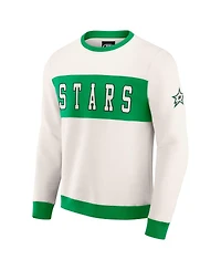Darius Rucker Collection by Fanatics Men's Cream Dallas Stars Color Block Pullover Sweatshirt