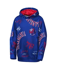 Outerstuff Big Boys and Girls Royal Philadelphia 76ers Moving Violation Hoodie
