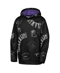 Outerstuff Big Boys and Girls Black Sacramento Kings Moving Violation Hoodie