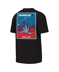 Outerstuff Men's Black 2026 Fifa World Cup Dallas Host City Poster Graphic T-Shirt