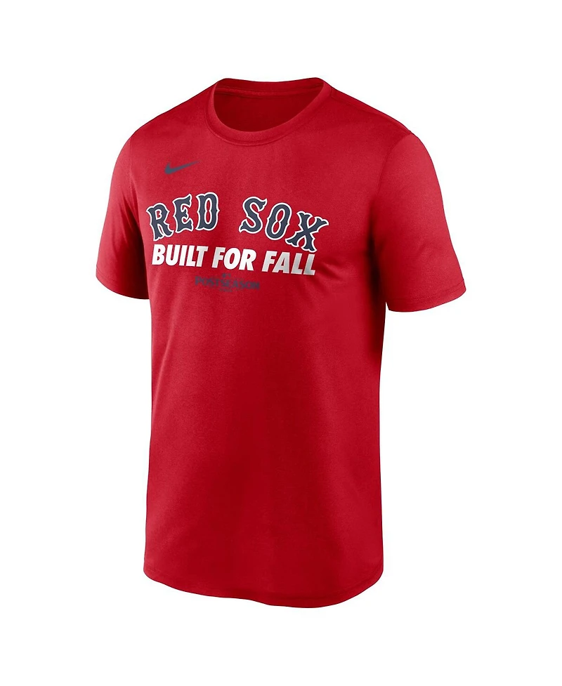 Nike Men's Red Boston Sox 2025 Mlb Postseason Authentic Collection Legend Dri-fit T-Shirt