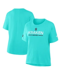 Fanatics Women's Ice Blue Seattle Kraken Authentic Pro Primary T-Shirt