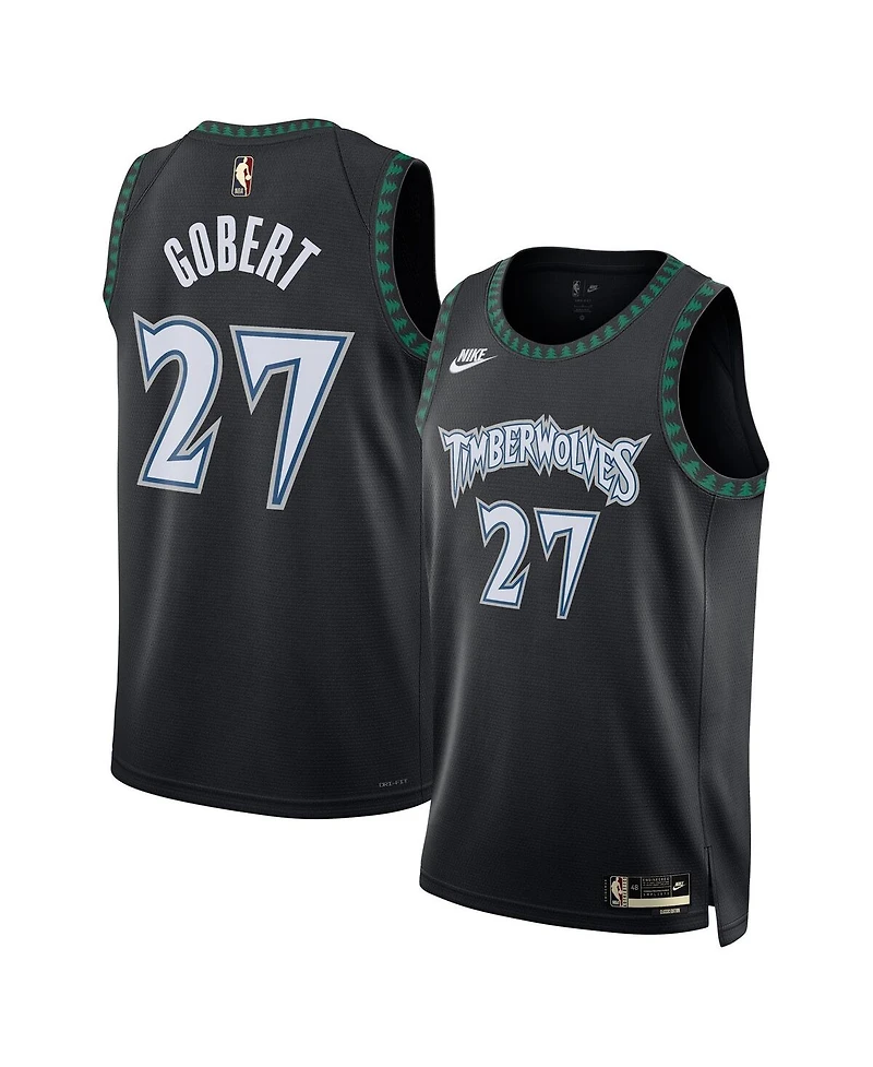 Nike Men's and Women's Rudy Gobert Black Minnesota Timberwolves Swingman Jersey