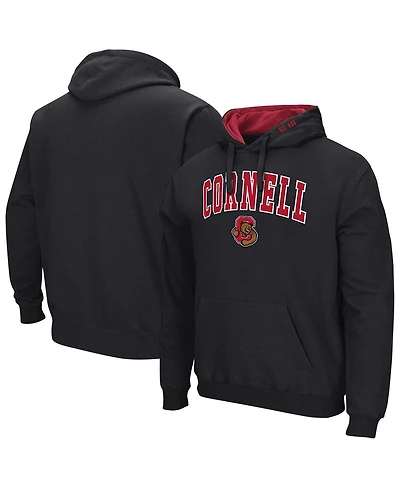 Colosseum Men's Black Cornell Big Red Arch Logo 3.0 Pullover Hoodie