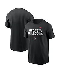 Nike Men's Black Georgia Bulldogs 2025 Courtside Basketball Performance T-Shirt