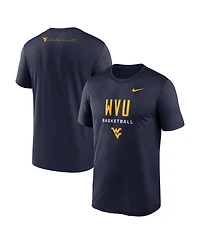 Nike Men's Navy West Virginia Mountaineers 2025 Courtside Basketball Legend Dri-fit T-Shirt