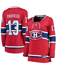 Fanatics Women's Cole Caufield Red Montreal Canadiens Home Premier Breakaway Player Jersey