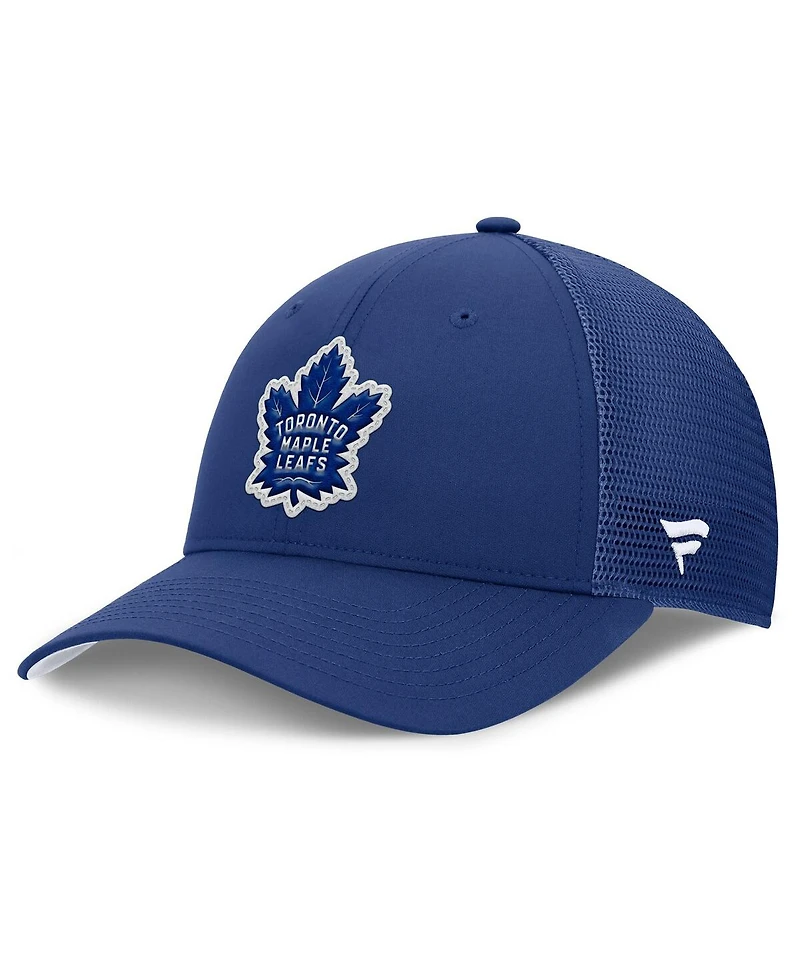 Fanatics Men's Blue Toronto Maple Leaf's Authentic Pro Home Ice Trucker Adjustable Hat