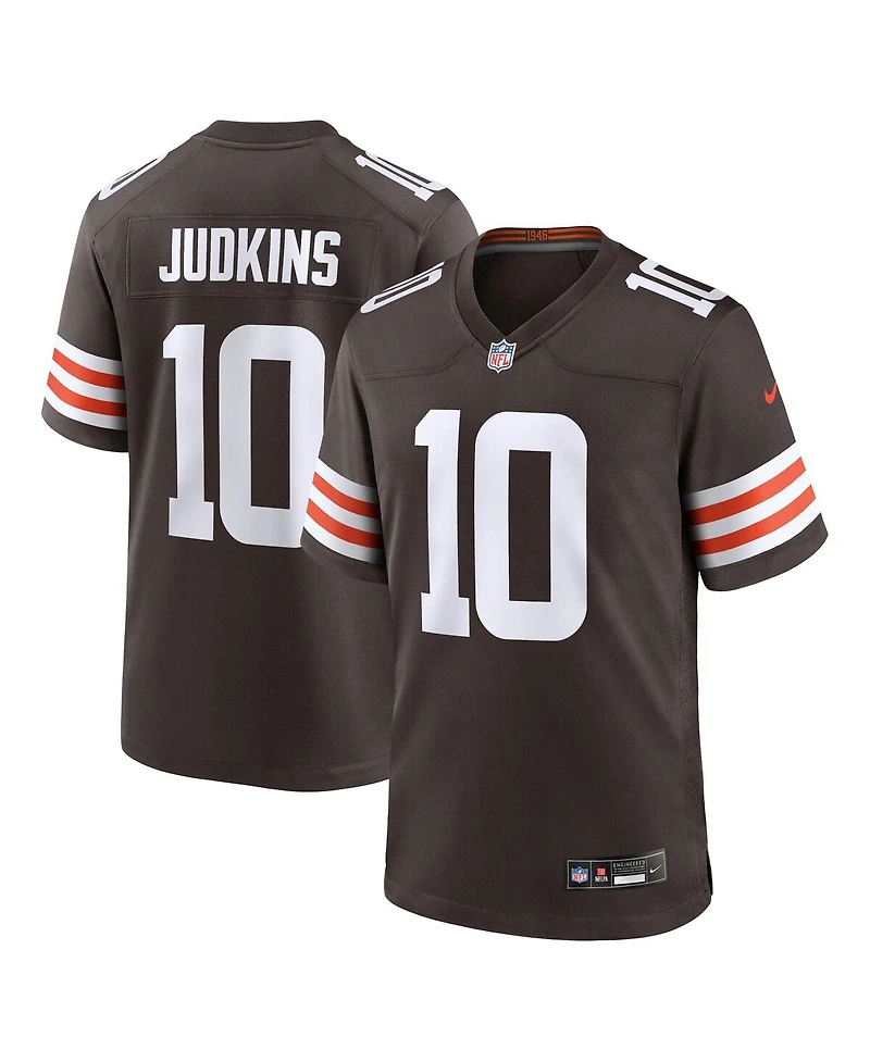 Nike Men's Quinshon Judkins Brown Cleveland Browns 2025 Nfl Draft Game Jersey