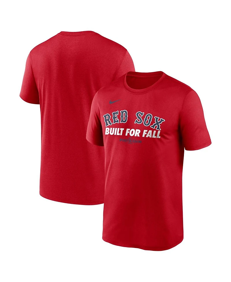 Nike Men's Red Boston Sox 2025 Mlb Postseason Authentic Collection Legend Dri-fit T-Shirt