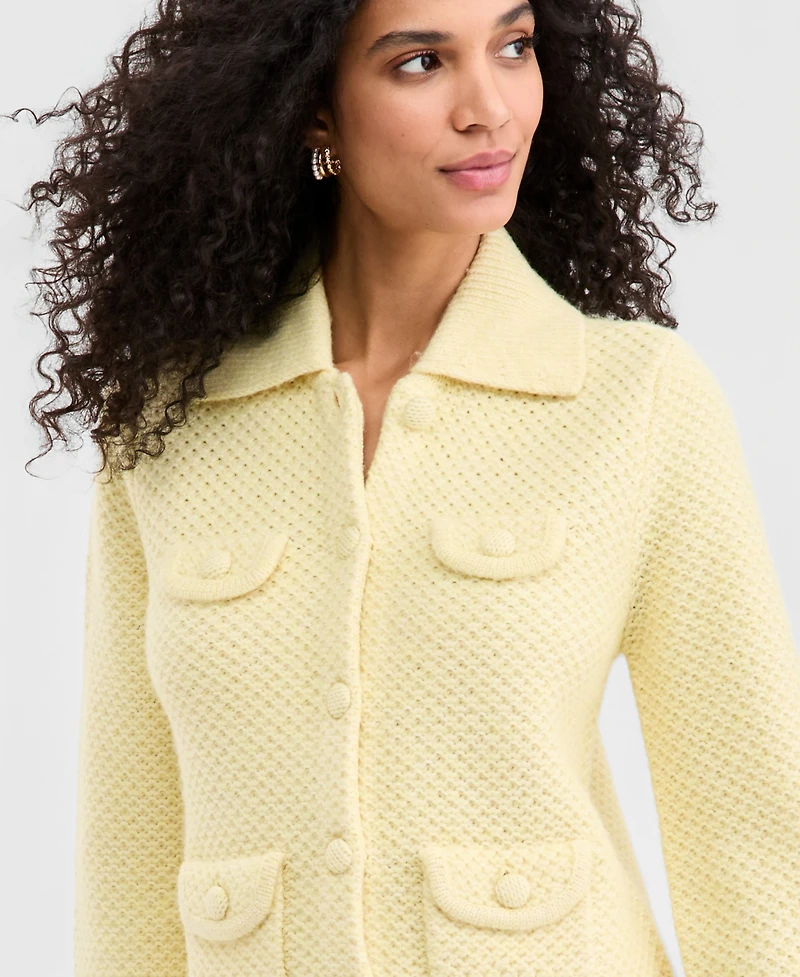 On 34th Women's Collared Sweater Jacket, Macy's Exclusive