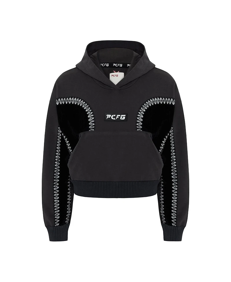 Pcfg Women's Cotton Panelled Hoodie