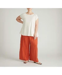 Universal Standard Plus Size Heatwave Divine Jersey Flared Cap Sleeve Tee