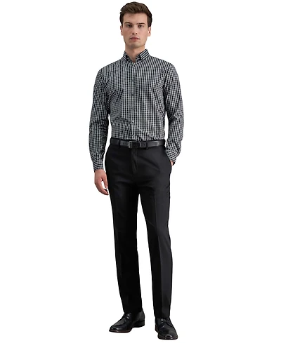 Kenneth Cole Reaction Men's Modern-Fit Micro-Check Dress Pants
