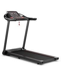 Sugift 2.25HP Electric Running Machine Treadmill with Speaker and App Control-Red