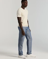 Perry Ellis Men's Portfolio Modern-Fit Linen/Cotton Solid Dress Pants